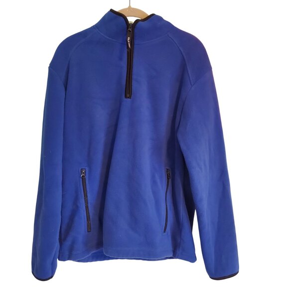 Old Navy Moon Dance Blue '94 Half Zip Fleece Pullover Sweater Jacket Size Small - Picture 2 of 10